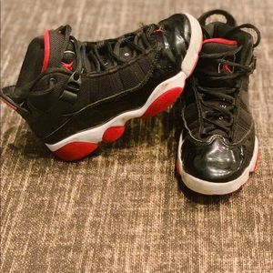 Jordan 6 Rings "Black/Varsity Red" Basketball Shoe